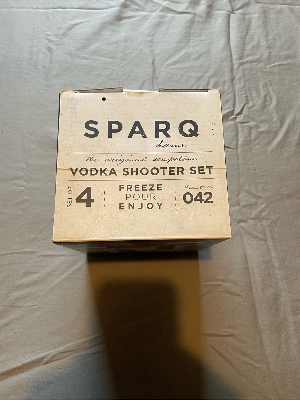 SPARQ Home Vodka Shooter Set in Beige - Set of 4